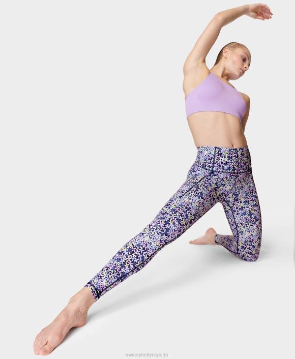 ropa estampado de sombras florales violetas T28T175 leggings de yoga súper suaves mujer Sweaty Betty