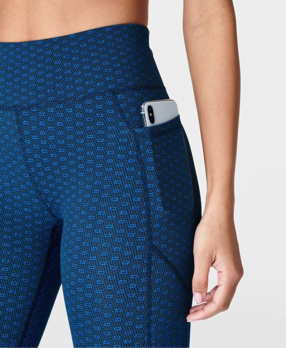 ropa estampado degradado de mosaico azul T28T906 leggings para correr de talle alto gravedad cero mujer Sweaty Betty