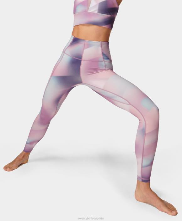 ropa estampado degradado empalmado rosa T28T185 leggings de yoga súper suaves mujer Sweaty Betty