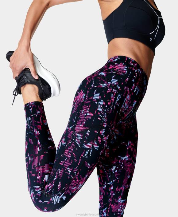 ropa estampado floral rosa T28T909 leggings para correr de talle alto gravedad cero mujer Sweaty Betty