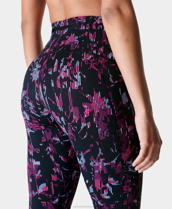 ropa estampado floral rosa T28T909 leggings para correr de talle alto gravedad cero mujer Sweaty Betty