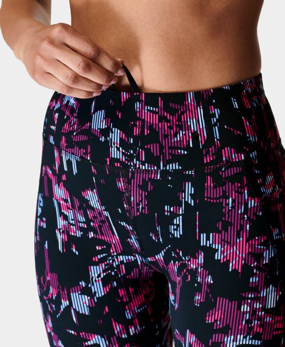 ropa estampado floral rosa T28T909 leggings para correr de talle alto gravedad cero mujer Sweaty Betty