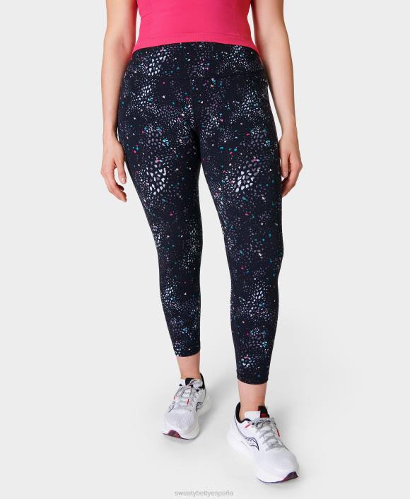 ropa estampado geográfico híbrido gris T28T22 leggings de entrenamiento power 7/8 mujer Sweaty Betty