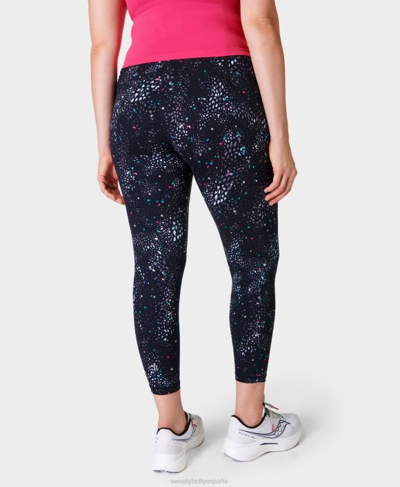 ropa estampado geográfico híbrido gris T28T22 leggings de entrenamiento power 7/8 mujer Sweaty Betty