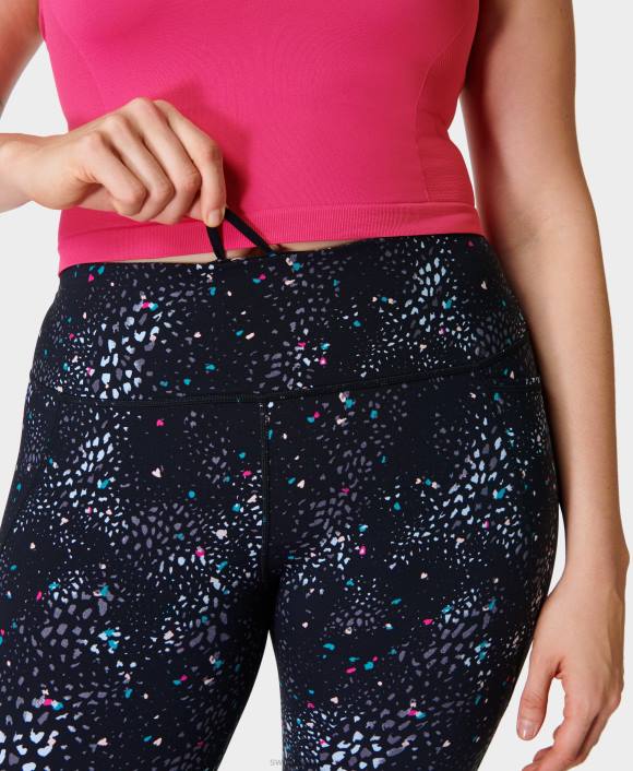 ropa estampado geográfico híbrido gris T28T22 leggings de entrenamiento power 7/8 mujer Sweaty Betty