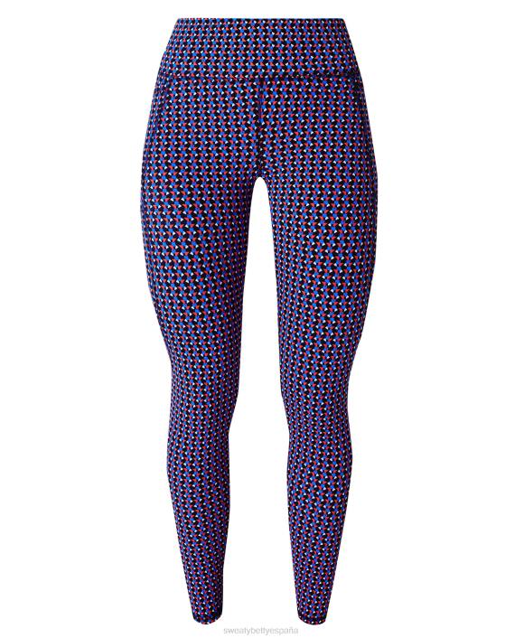 ropa estampado geográfico rojo, blanco y azul T28T418 leggings para correr de gravedad cero mujer Sweaty Betty