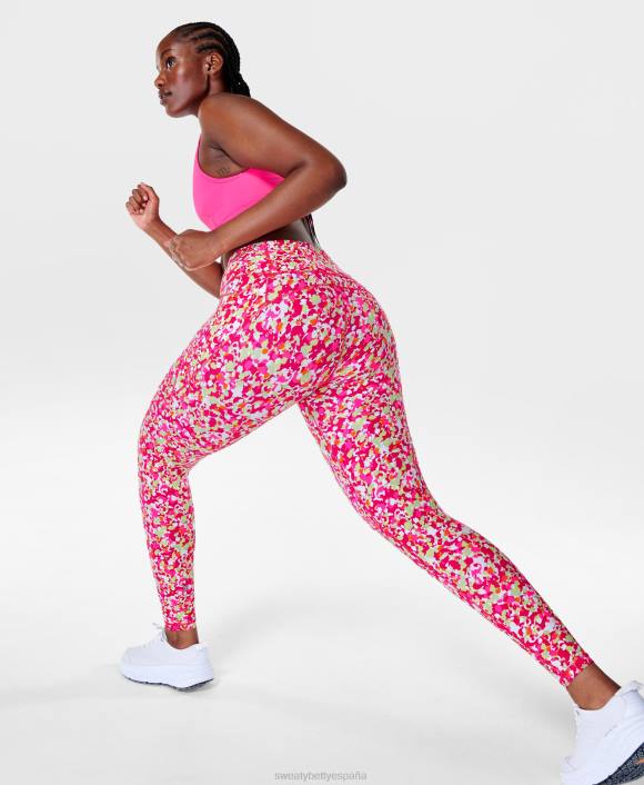 ropa estampado rosa T28T62 leggings de entrenamiento de potencia mujer Sweaty Betty