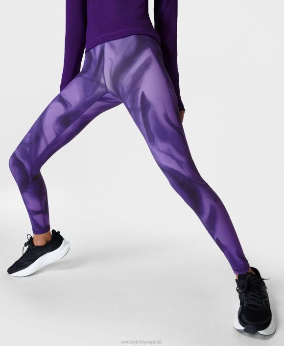 ropa impresión de velocidad de luz púrpura T28T908 leggings para correr de talle alto gravedad cero mujer Sweaty Betty