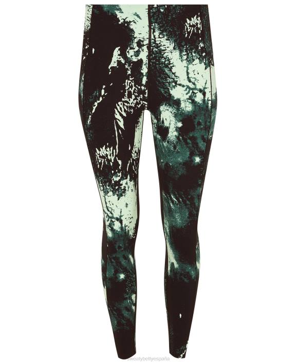 ropa impresión dispersa verde T28T481 leggings deportivos power ultrasculpt de talle alto 7/8 mujer Sweaty Betty