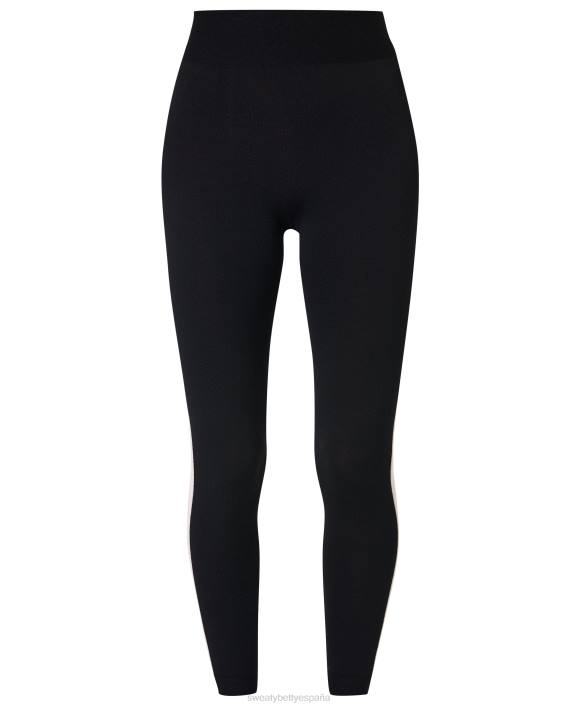 ropa negro T28T469 Leggings con capa base de merino y bloques de color mujer Sweaty Betty