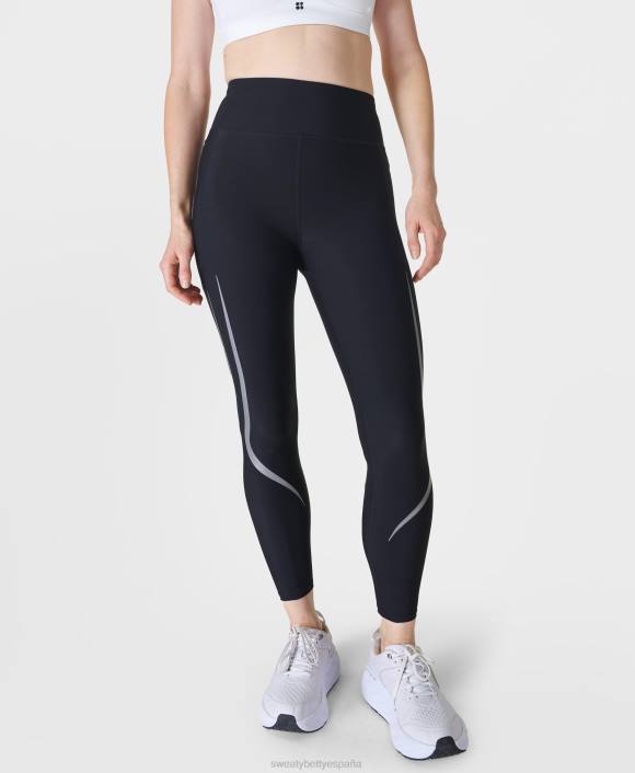 ropa negro T28T486 leggings para correr con iluminación 7/8 de gravedad cero mujer Sweaty Betty