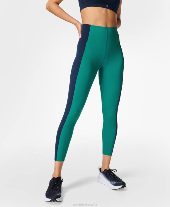 ropa ola verde T28T1062 leggings deportivos 7/8 de talle alto power block mujer Sweaty Betty