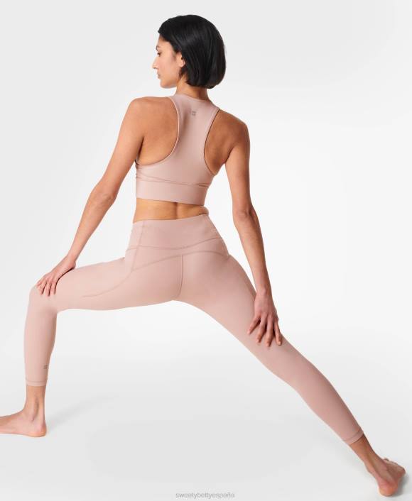 ropa rosa ceniza T28T109 leggings de yoga 7/8 súper suaves mujer Sweaty Betty