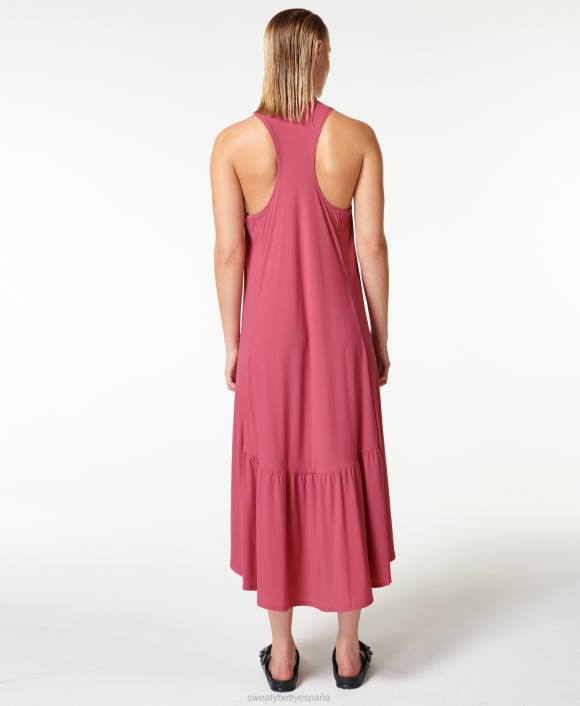 ropa aventura rosa T28T512 vestido midi explorer ace mujer Sweaty Betty