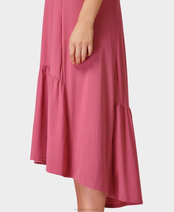ropa aventura rosa T28T512 vestido midi explorer ace mujer Sweaty Betty