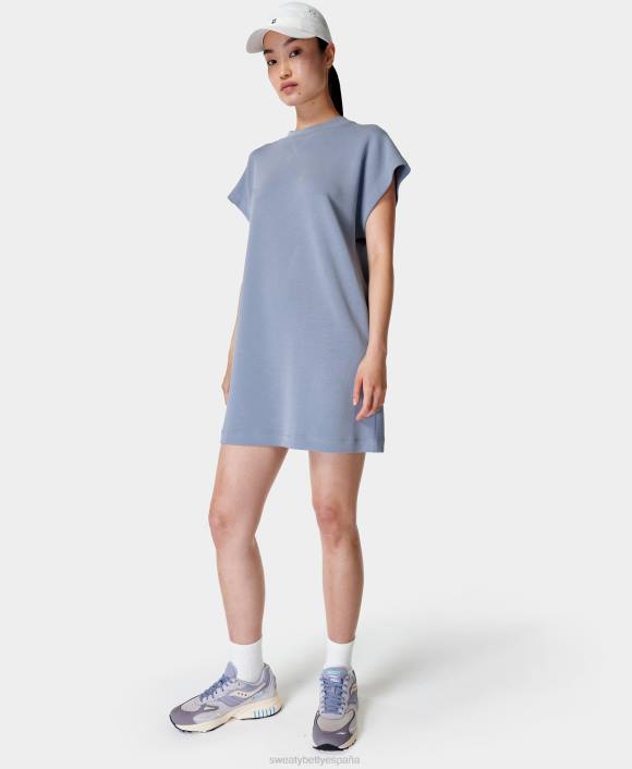 ropa cala azul T28T1010 vestido tipo camiseta con lavado color arena mujer Sweaty Betty