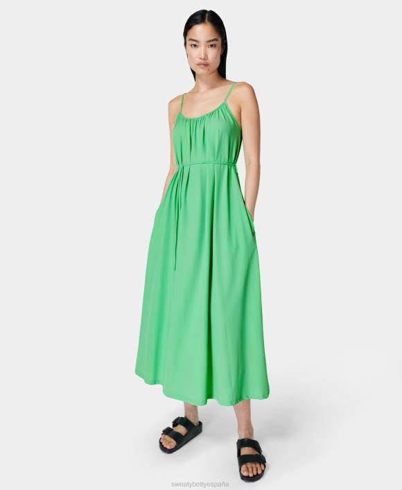 ropa irradiar verde T28T594 vestido de verano con tiras explorer mujer Sweaty Betty