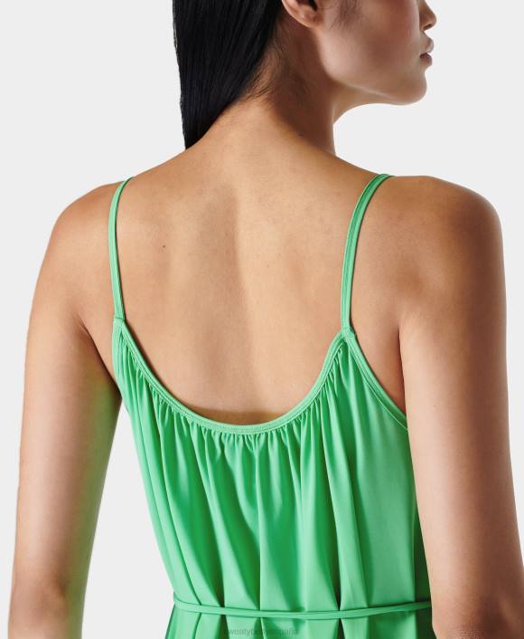 ropa irradiar verde T28T594 vestido de verano con tiras explorer mujer Sweaty Betty