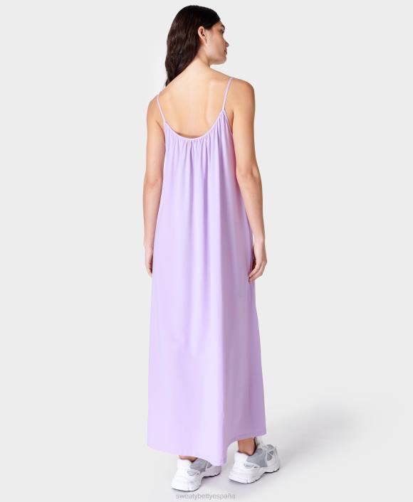 ropa lavanda violeta T28T593 vestido de verano con tiras explorer mujer Sweaty Betty