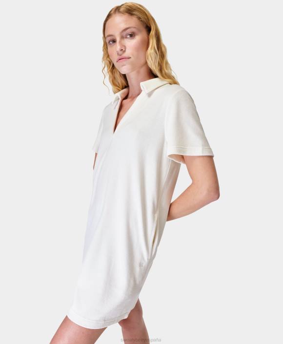 ropa lirio blanco T28T864 vestido tipo camiseta de toalla mujer Sweaty Betty