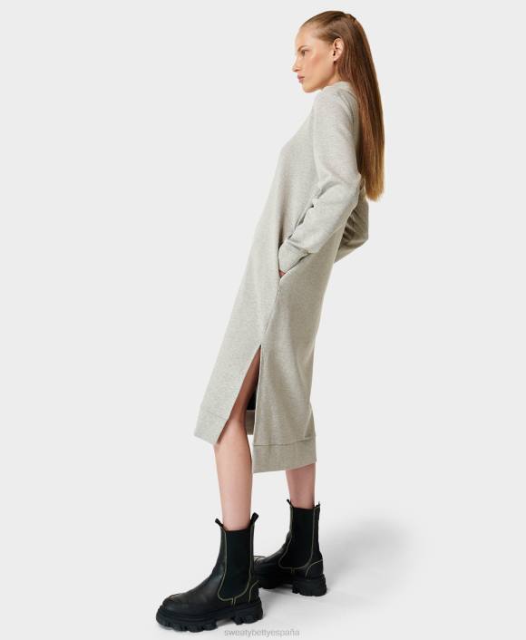 ropa marga gris T28T868 vestido estilo sudadera con capucha Beyond mujer Sweaty Betty