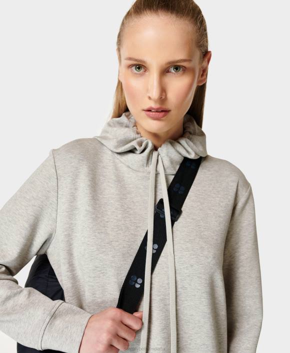 ropa marga gris T28T868 vestido estilo sudadera con capucha Beyond mujer Sweaty Betty