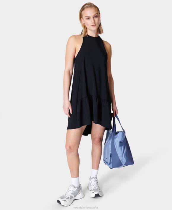 ropa negro T28T575 vestido corto del club de exploradores mujer Sweaty Betty