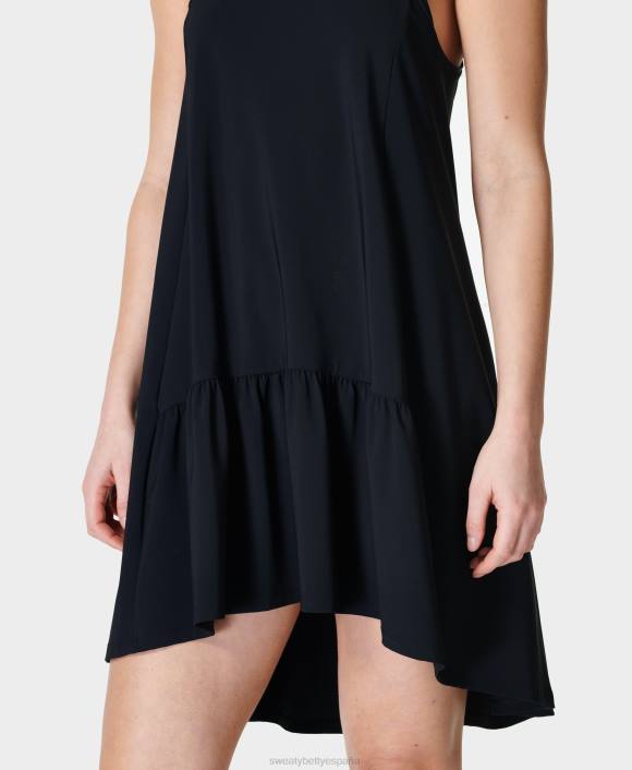 ropa negro T28T575 vestido corto del club de exploradores mujer Sweaty Betty