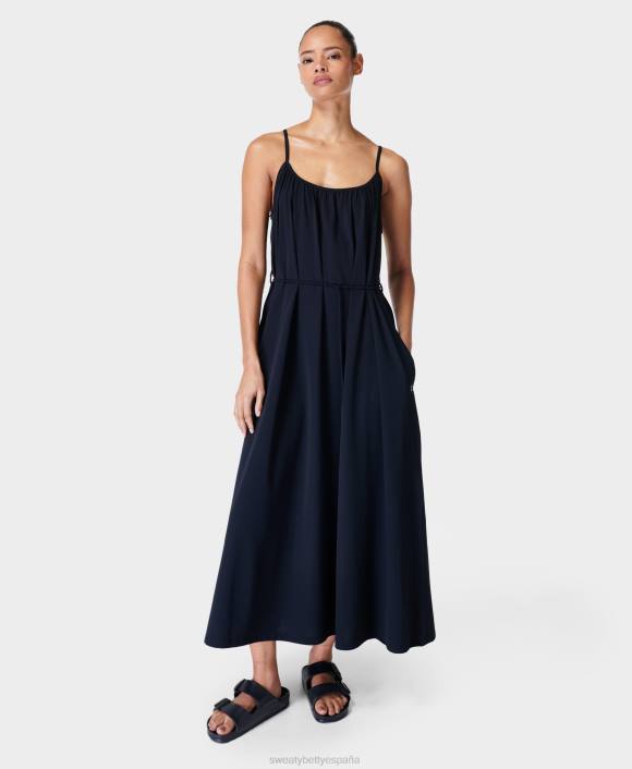 ropa negro T28T591 vestido de verano con tiras explorer mujer Sweaty Betty