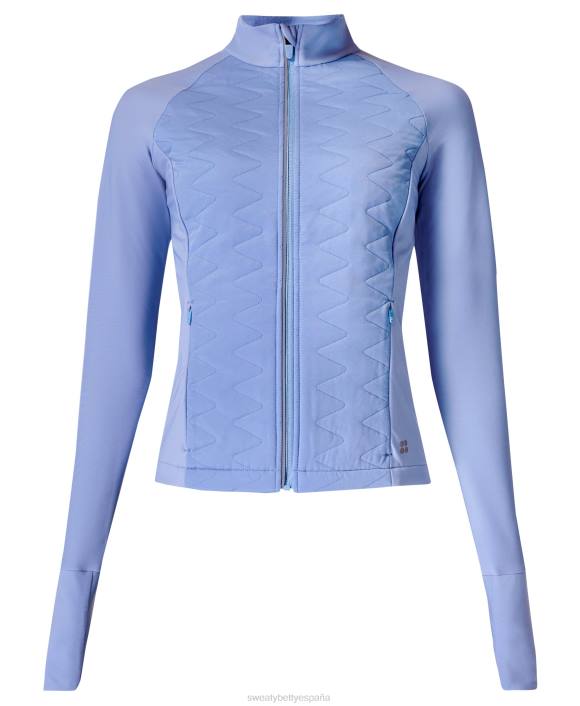 ropa azul fluido T28T450 chaqueta para correr a velocidad ligera mujer Sweaty Betty