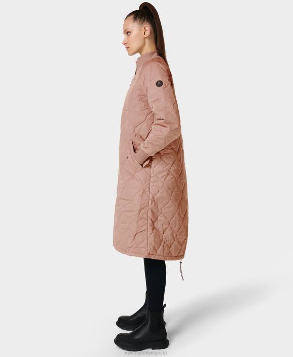 ropa castillo rosa T28T987 abrigo largo acolchado mujer Sweaty Betty