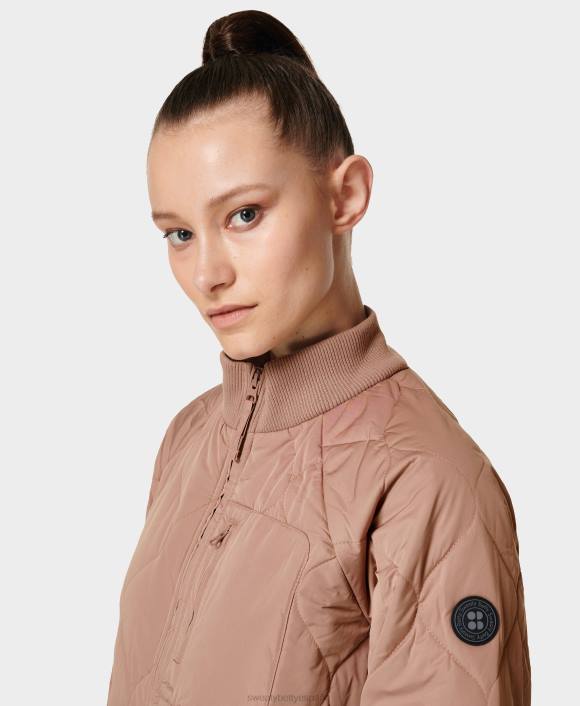 ropa castillo rosa T28T987 abrigo largo acolchado mujer Sweaty Betty