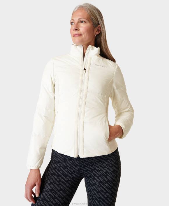 ropa lirio blanco T28T494 acelerar chaqueta de running de élite mujer Sweaty Betty