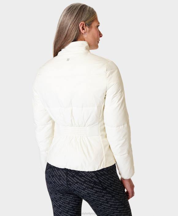 ropa lirio blanco T28T494 acelerar chaqueta de running de élite mujer Sweaty Betty