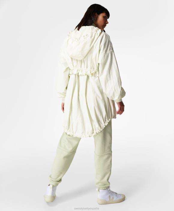 ropa lirio blanco T28T835 parka corta de caída libre mujer Sweaty Betty