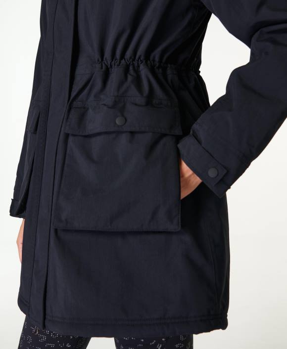 ropa negro T28T345 parka impermeable de invierno mujer Sweaty Betty