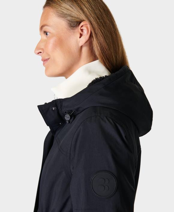 ropa negro T28T345 parka impermeable de invierno mujer Sweaty Betty