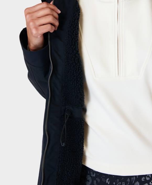 ropa negro T28T345 parka impermeable de invierno mujer Sweaty Betty