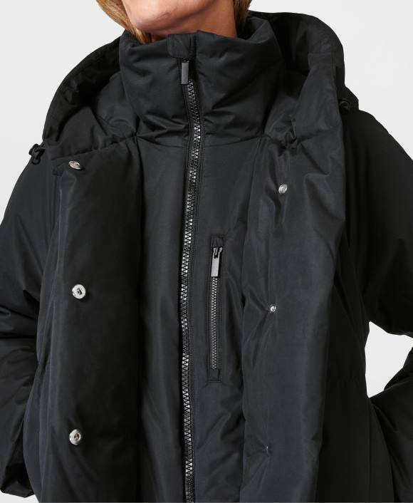 ropa negro T28T687 chaqueta acolchada de esquí nevadas mujer Sweaty Betty