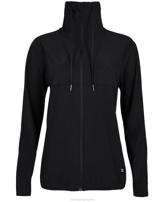 ropa negro T28T750 chaqueta explorer con cremallera mujer Sweaty Betty