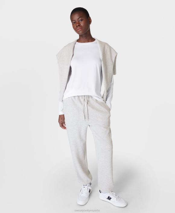 ropa blanco T28T160 camiseta esencial de manga larga mujer Sweaty Betty