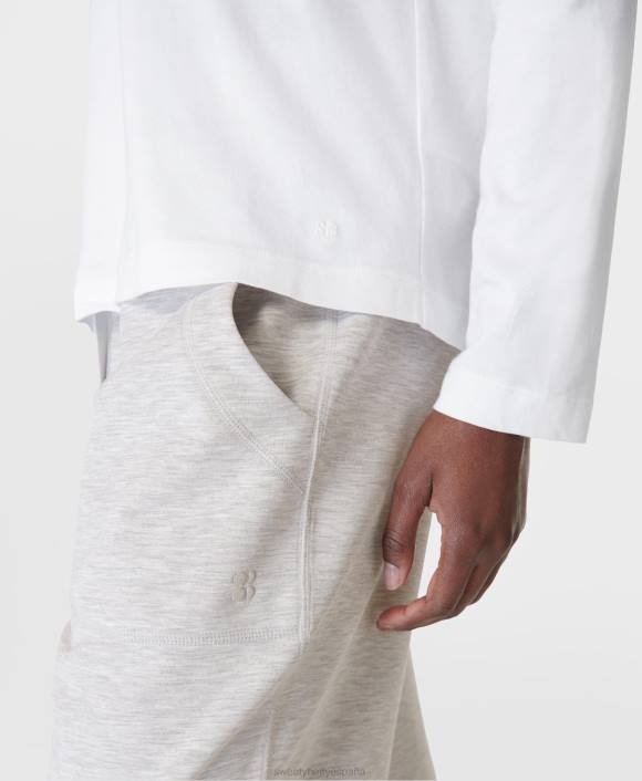 ropa blanco T28T160 camiseta esencial de manga larga mujer Sweaty Betty