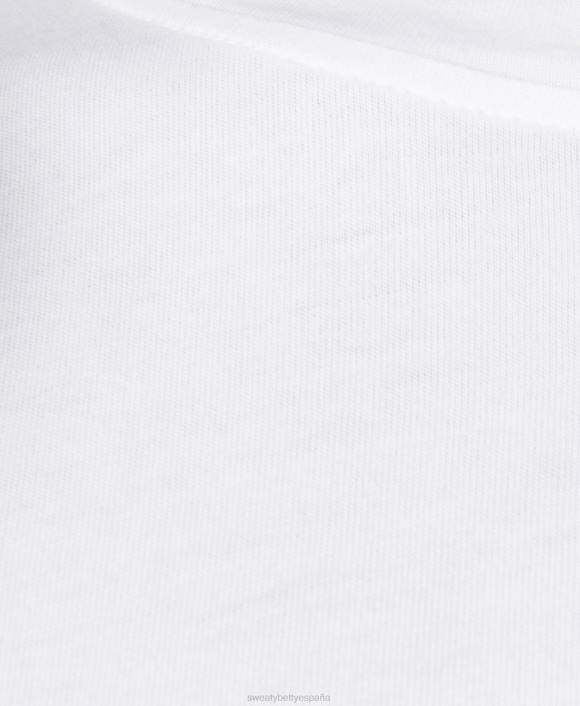 ropa blanco T28T160 camiseta esencial de manga larga mujer Sweaty Betty
