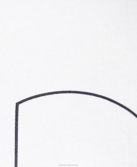 ropa blanco T28T277 camiseta gráfica de manga larga mujer Sweaty Betty