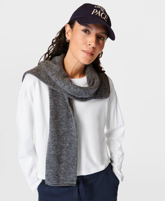 ropa blanco T28T282 camiseta corta esencial de manga larga mujer Sweaty Betty