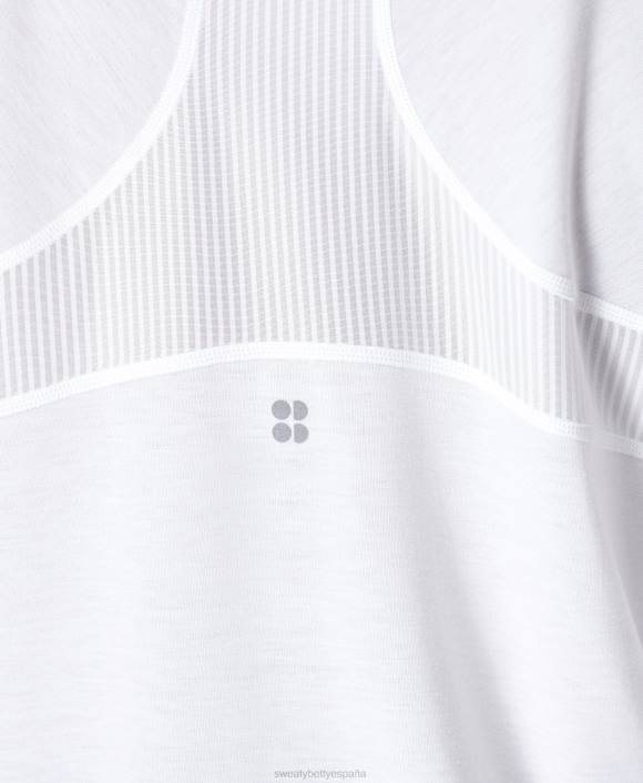 ropa blanco T28T96 camiseta de manga larga para correr respira fácil mujer Sweaty Betty