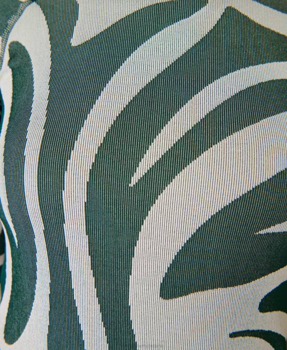 ropa jacquard fluido animal verde T28T464 camiseta interior con cuello alzado y animales mujer Sweaty Betty