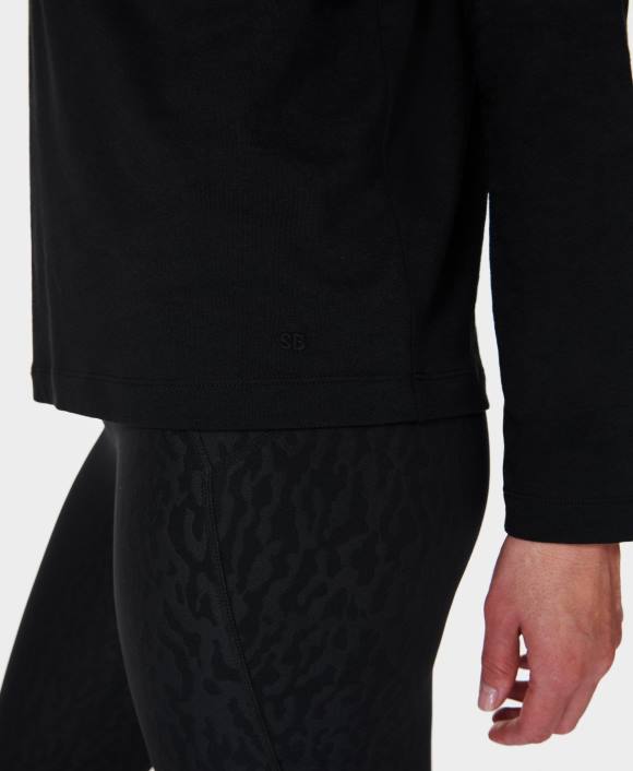 ropa negro T28T161 camiseta esencial de manga larga mujer Sweaty Betty