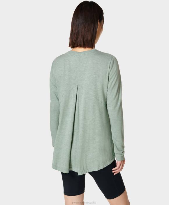 ropa tormenta azul T28T951 camiseta de entrenamiento de concentración de manga larga mujer Sweaty Betty