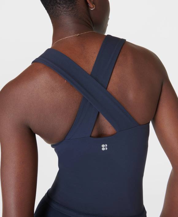 ropa Azul marino T28T92 Camiseta sin mangas con sujetador de entrenamiento Power Illusion mujer Sweaty Betty